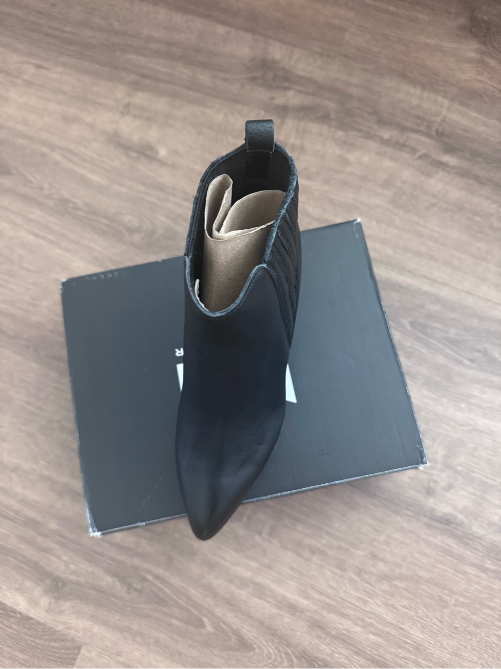 NWT Marc Fisher Alva Black Block Heel Ankle Booties - Picture 6 of 7